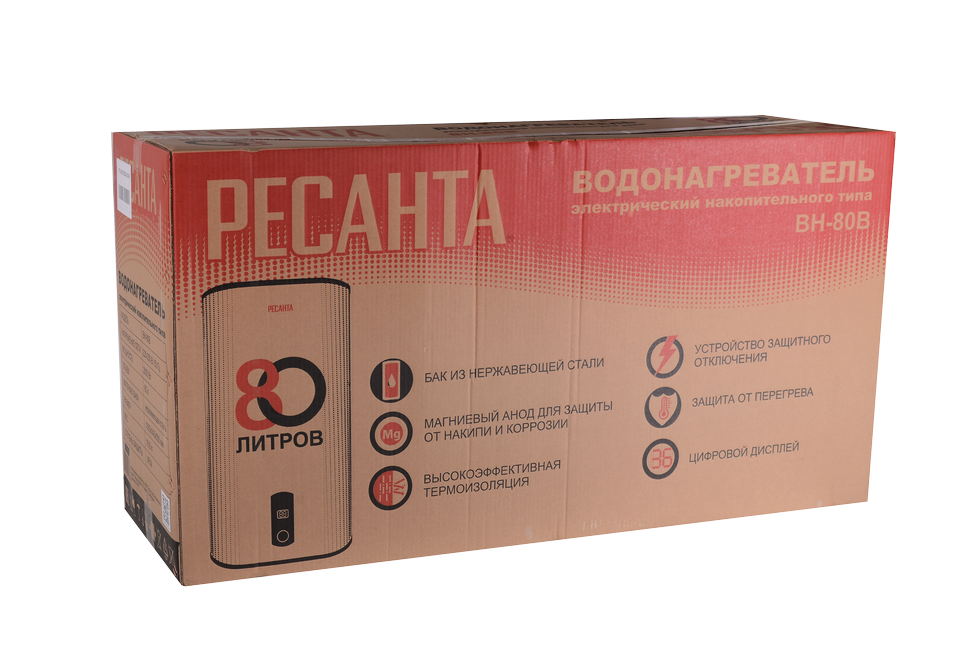 Водонагреватель накопительный ВН-80В Ресанта