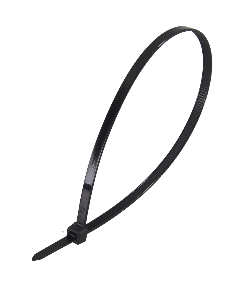 Хомуты нейлоновые (стяжки) черные 100 шт. Вихрь 4,8*300 Ч