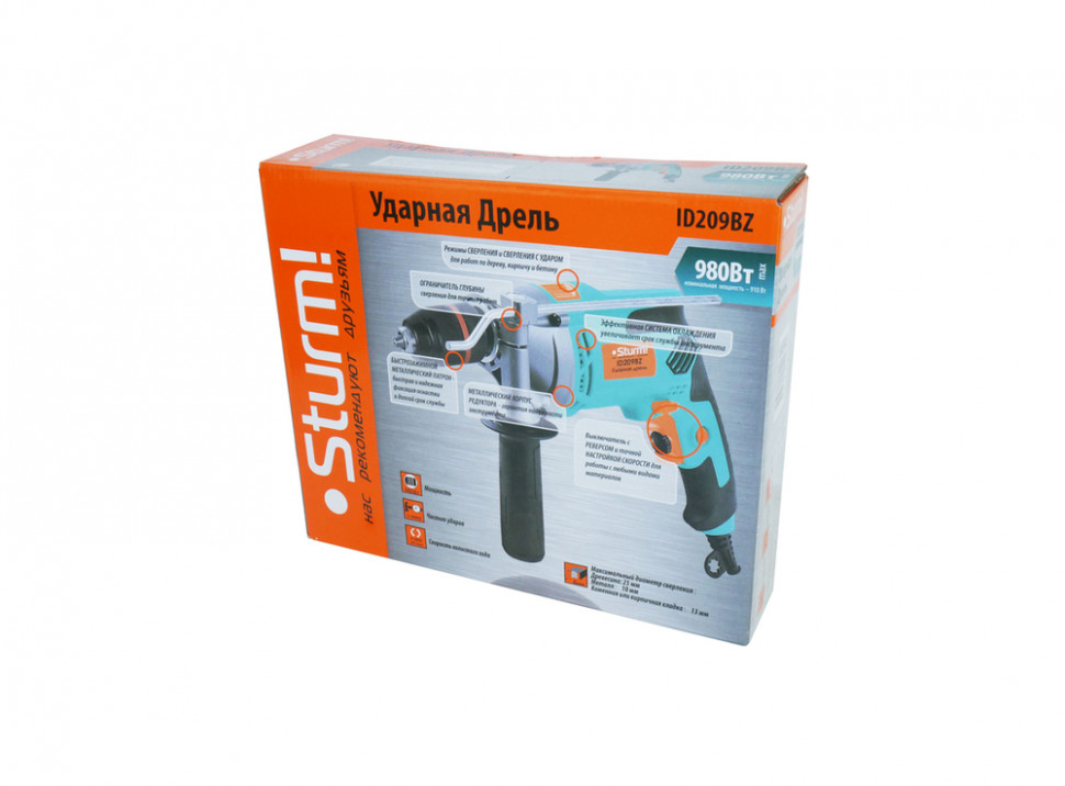 Дрель ударная Sturm! ID209BZ в Ростове-на-Дону в Ростове-на-Дону