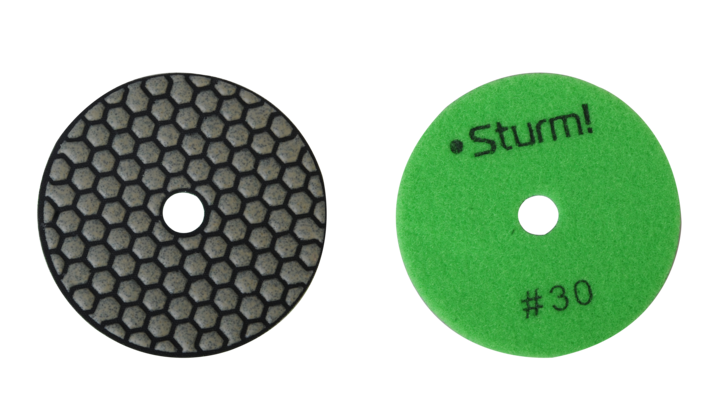 Круг шлифовальный гибкий Sturm! 9012-D100-30