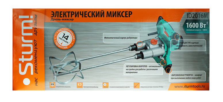 Дрель-миксер Sturm! ID2016M