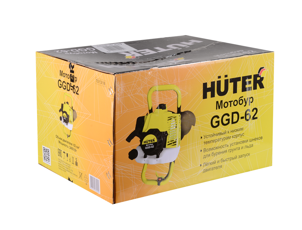 Мотобур HUTER GGD-62 в Ростове-на-Дону в Ростове-на-Дону