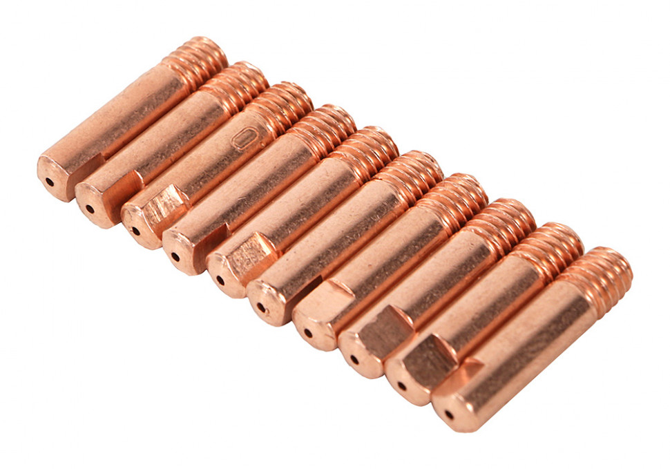 Наконечник токосъемный M6*25*1, 0мм, 10шт/уп Sturm!