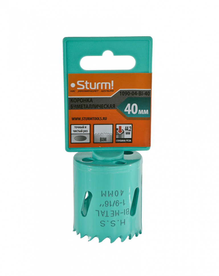 Коронка биметаллическая, 40 мм, 5/8&ampquot, Sturm! в Ростове-на-Дону в Ростове-на-Дону