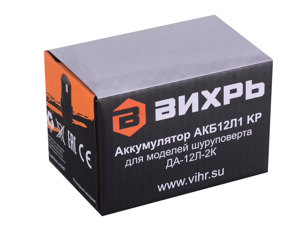 Аккумулятор для шуруповерта Вихрь ДА-12Л-2К (АКБ12Л1 KP) в Ростове-на-Дону в Ростове-на-Дону