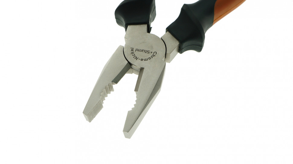 Пассатижи, 200мм, TPR рукоятки, никелированные, Sturm!