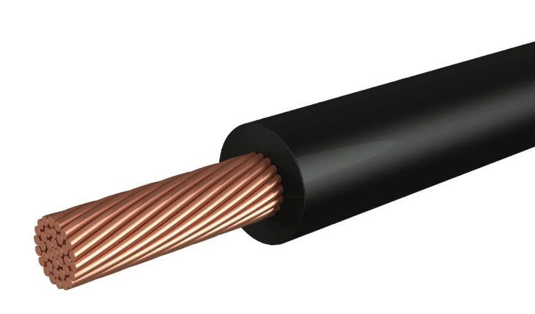 Провод одножильный гибкий ПуГВнг(А)-LS 0,75 чер. ГОСТ ККЗ