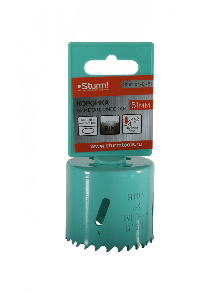 Коронка биметаллическая, 51 мм, 5/8&ampquot, Sturm! в Ростове-на-Дону в Ростове-на-Дону