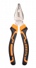 Плоскогубцы (пассатижи), 160мм., никелированные, двухкомпонентные рукоятки, Вихрь