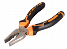 Плоскогубцы (пассатижи), 160мм., никелированные, двухкомпонентные рукоятки, Вихрь