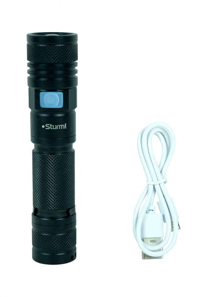 Фонарь 300лм, L2 светодиод, 3x кратный зум, 5 режимов, Sturm! в Ростове-на-Дону в Ростове-на-Дону