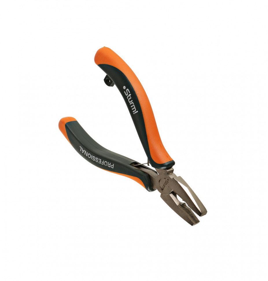 Пассатижи мини, 115мм, TPR рукоятки, никелированные, Sturm!