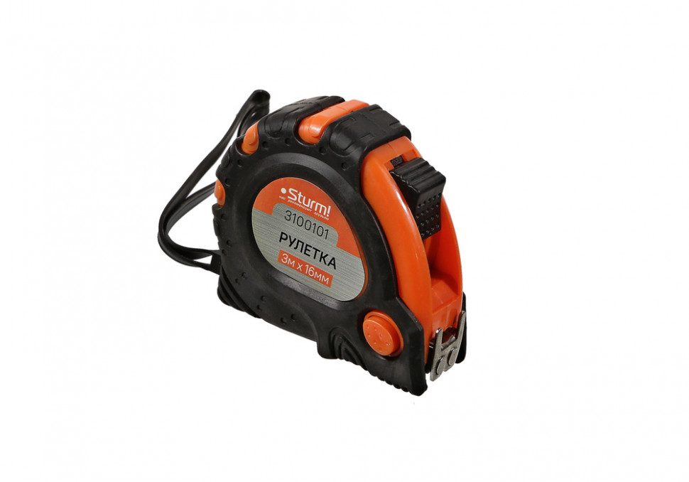 Рулетка 3x16мм, 3 кнопки стопа, двухсторонняя, магнит на зацепе, Sturm! в Ростове-на-Дону в Ростове-на-Дону