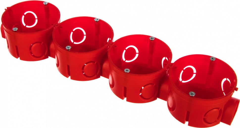 Коробка установочная СП 80-0500С безгалогенная (HF) 68х42 с саморезами Промрукав 80-0500С в Ростове-на-Дону в Ростове-на-Дону