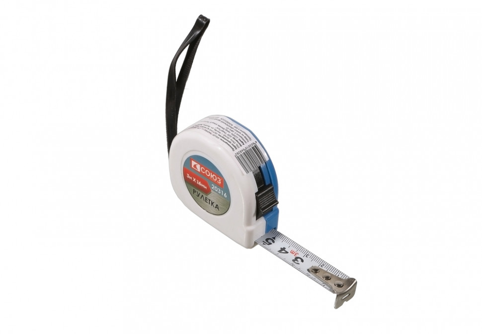 Рулетка 3х16мм, пластиковый корпус, СОЮЗ в Ростове-на-Дону в Ростове-на-Дону