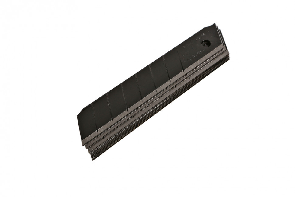 Лезвия 18мм, 7шт, оксидированные, SK2 сталь, толщина 1.0мм, Hanskonner