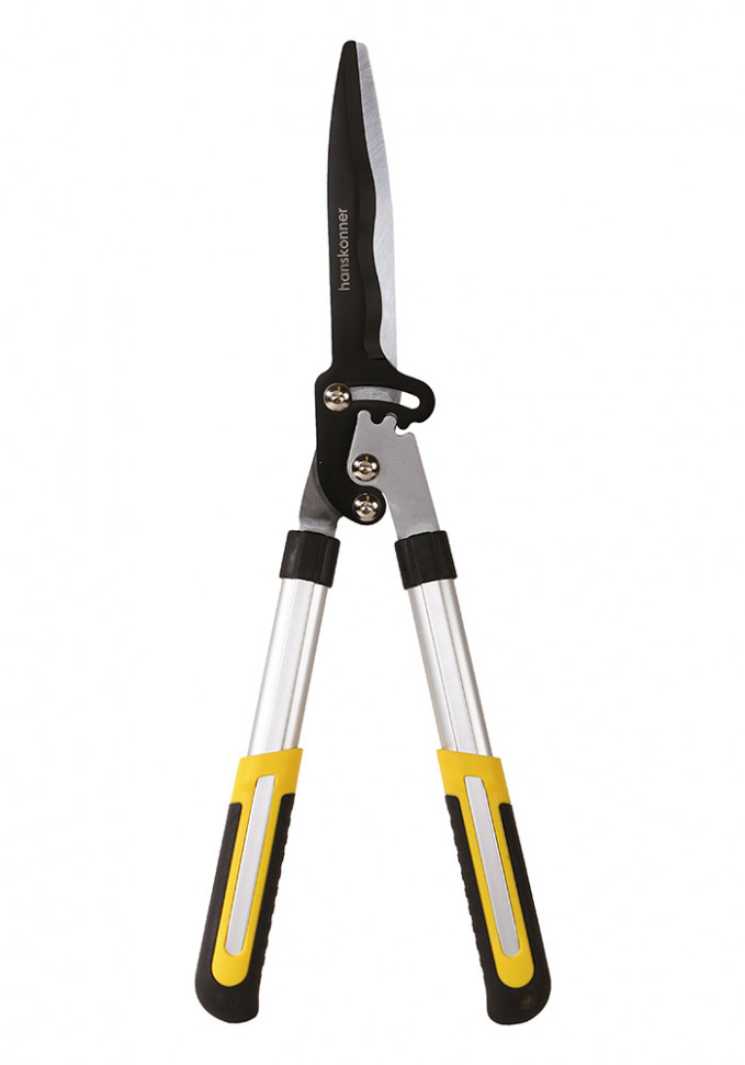 Кусторез, 570 мм, волнистое лезвие, храповый механизм, Hanskonner