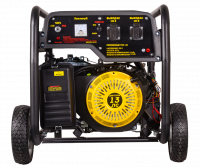 Бензиновый генератор HUTER DY6500LX с колесами