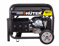 Бензиновый генератор HUTER DY6500LX с колесами