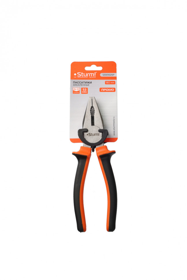 Пассатижи, 180мм, шлифованные, CrV,Sturm!