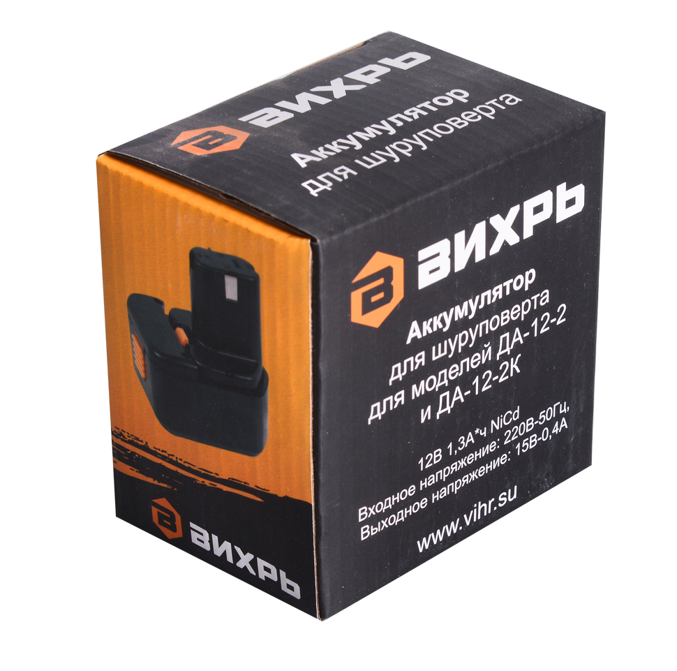 Аккумулятор для шуруповертов ВИХРЬ ДА-12-1, ДА-12-1к, ДА-12-2, ДА-12-2к (АКБ12Н3 КР) в Ростове-на-Дону в Ростове-на-Дону
